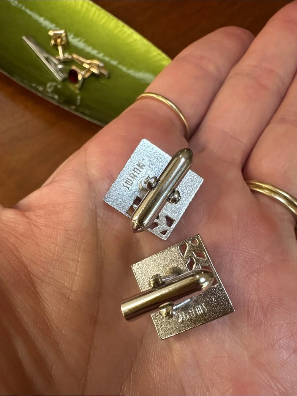 Vintage Swank & Anson Cufflinks Tie Bar Lot Mid Century Men’s Jewelry